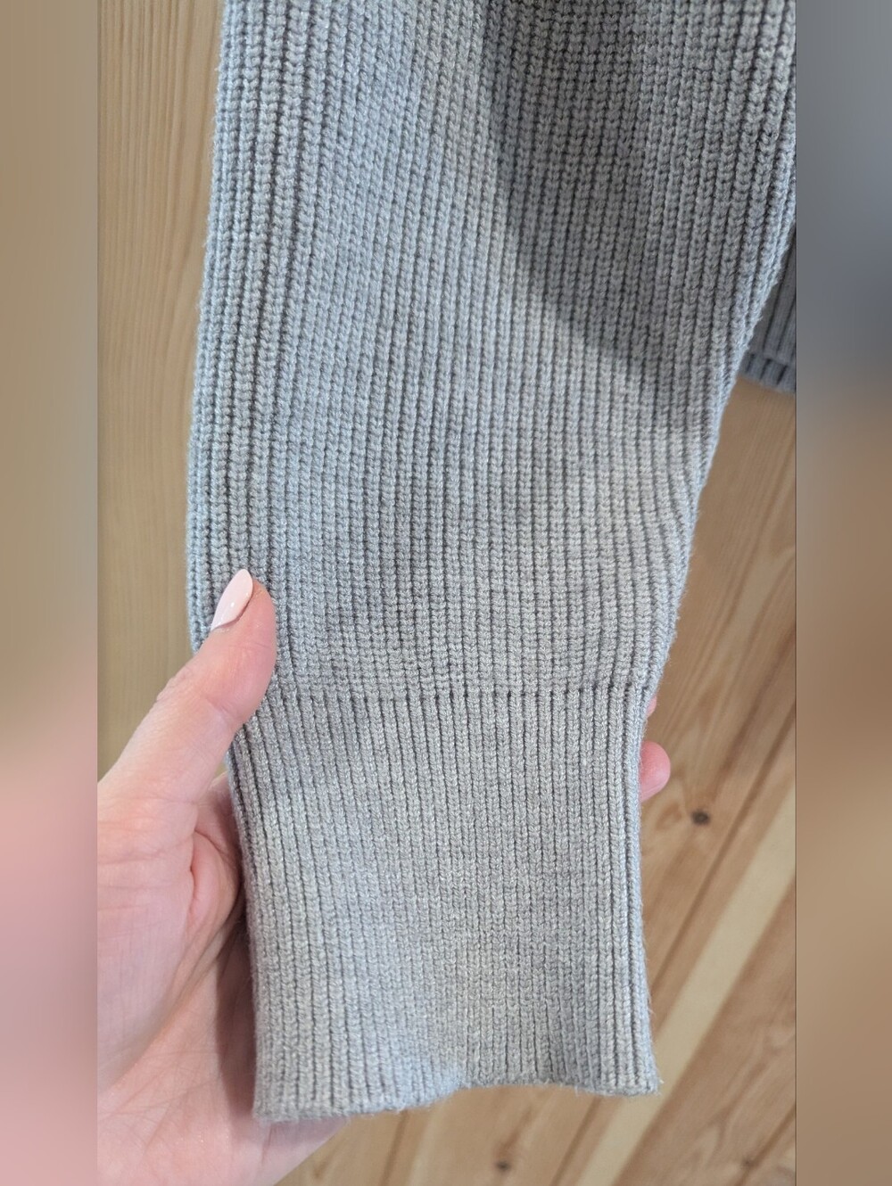 Pink Martini Light Grey Super Soft Turtleneck Sweater - Picture 5 of 6